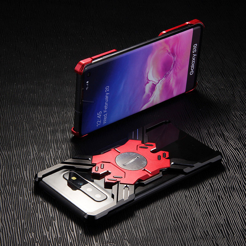Kylin Armor Heroes Bracket Aluminum Metal Shell Case Cover for Samsung Galaxy S10+ & Galaxy S10 & Galaxy S10e