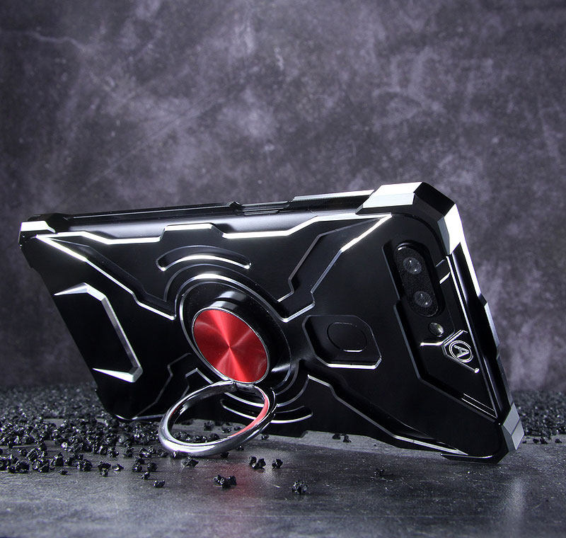 WK Iron Man Military Grade Shockproof Screw-less Metal Case w/ Ring Holder for OPPO R11s Plus & OPPO R11s
