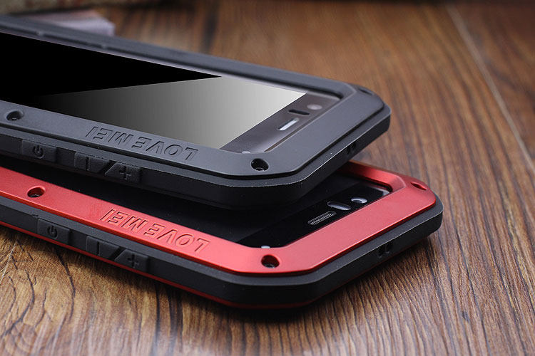 LOVE MEI Powerful Water Resistant Shockproof Dust/Dirt/Snow Proof Aluminum Metal Outdoor Heavy Duty Case Cover for Xiaomi Mi 6