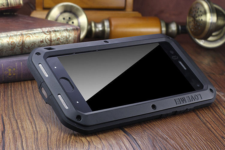 LOVE MEI Powerful Water Resistant Shockproof Dust/Dirt/Snow Proof Aluminum Metal Outdoor Heavy Duty Case Cover for Xiaomi Mi 6