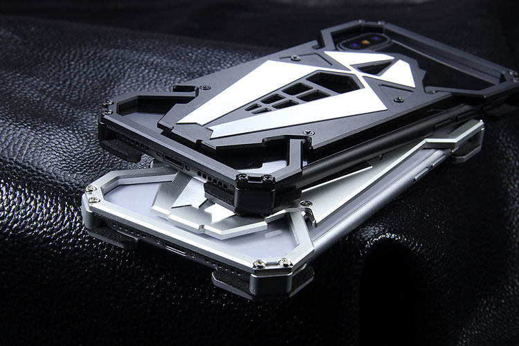 S.CENG Spider-Man Shockproof Aerospace Aluminum Metal Shell Case Cover for Apple iPhone X