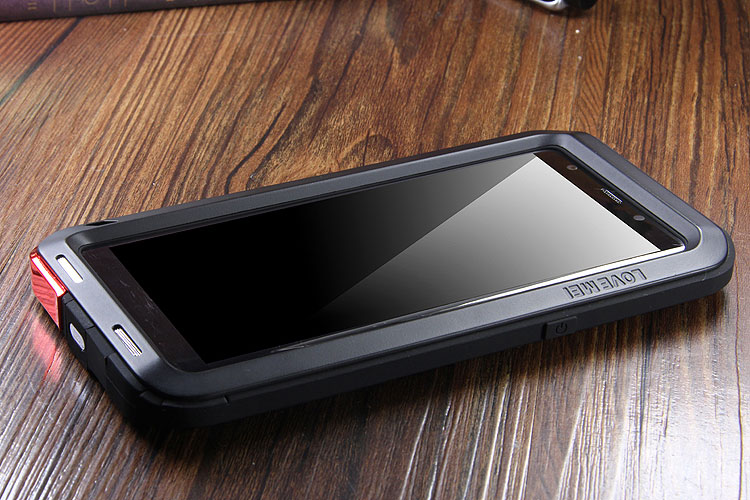 LOVE MEI Powerful Water Resistant Shockproof Aluminum Metal Heavy Duty Case Cover for Samsung Galaxy Note 8