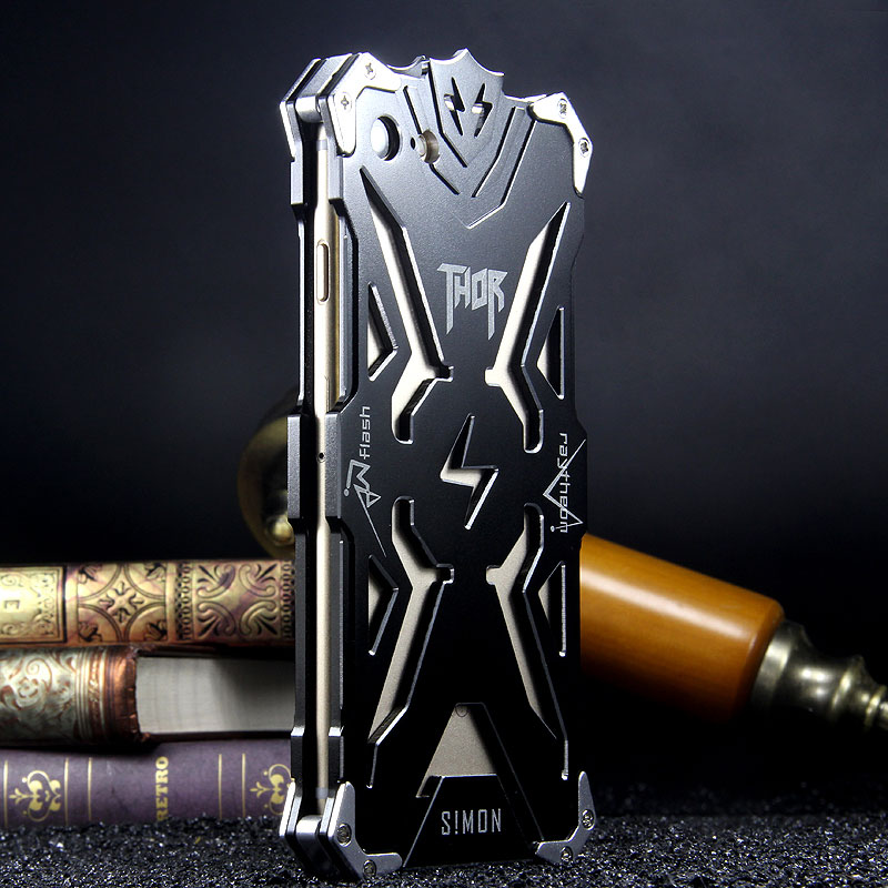 SIMON THOR Aviation Aluminum Alloy Shockproof Armor Metal Case Cover for Apple iPhone  7 Plus & iPhone 7