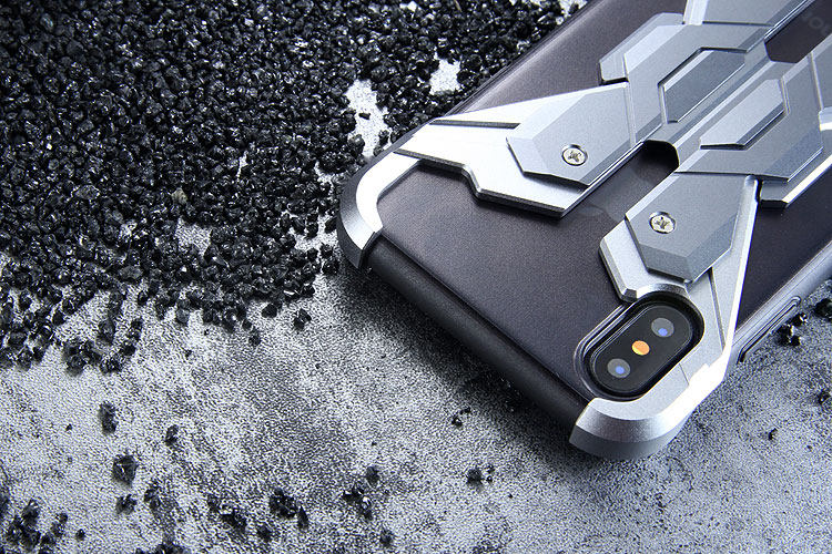 Luphie Neo Armor EVA Wings Shockproof TPU Metal Case Cover for Apple iPhone X