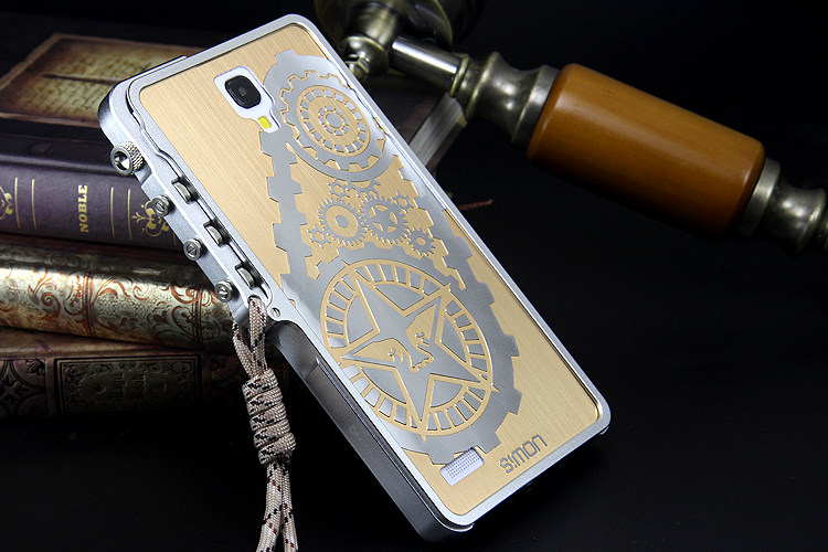 SIMON Mechanical Arm Trigger Aluminum Alloy Metal Bumper Outdoor Case Cover for Xiaomi Redmi Note