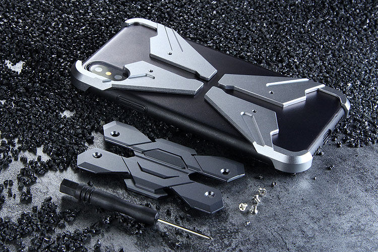 Luphie Neo Armor EVA Wings Shockproof TPU Metal Case Cover for Apple iPhone X