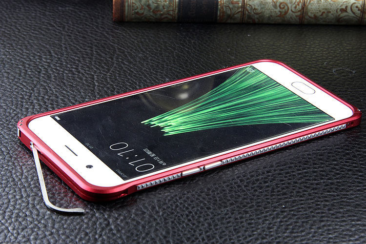 iMatch Slim Light Aluminum Metal Shockproof Bumper Case with Kickstand for OPPO R11 & OPPO R11 Plus