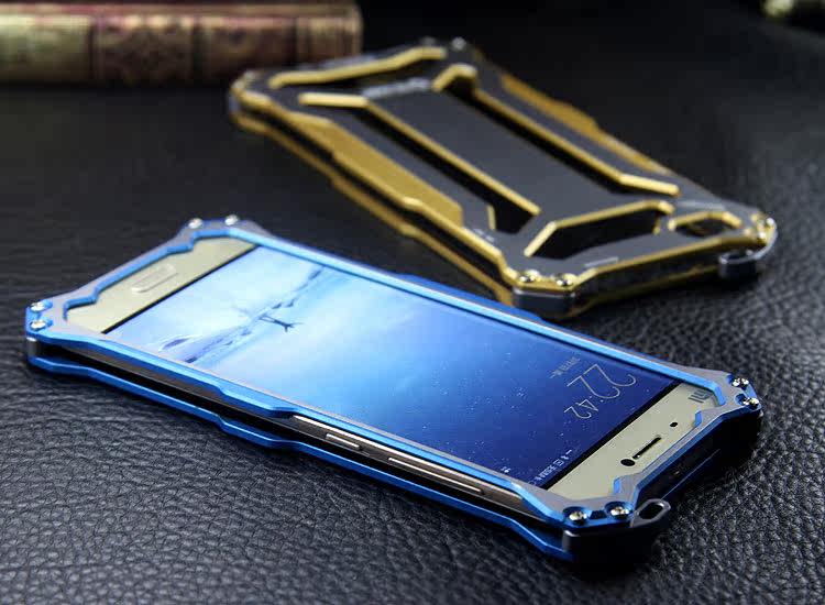 R-JUST GUNDAMAerospace Aluminum Contrast Color Shockproof Metal Shell Outdoor Protection Case for Xiaomi Mi 5