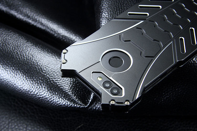 R-Just Batman Shockproof Aluminum Shell Metal Case with Custom Batarang Stent for Huawei nova 2 & Huawei nova 2 Plus