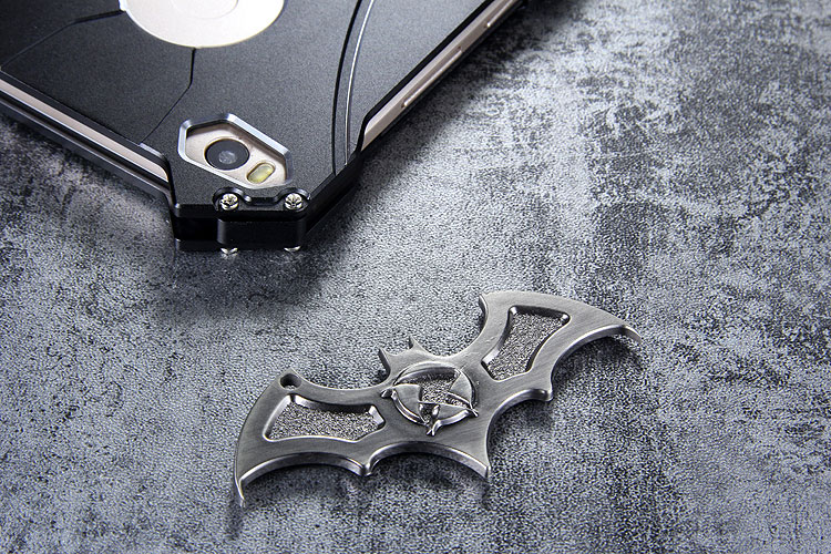 R-Just Batman Shockproof Aluminum Shell Metal Case with Custom Stent for Xiaomi Mi Max 2