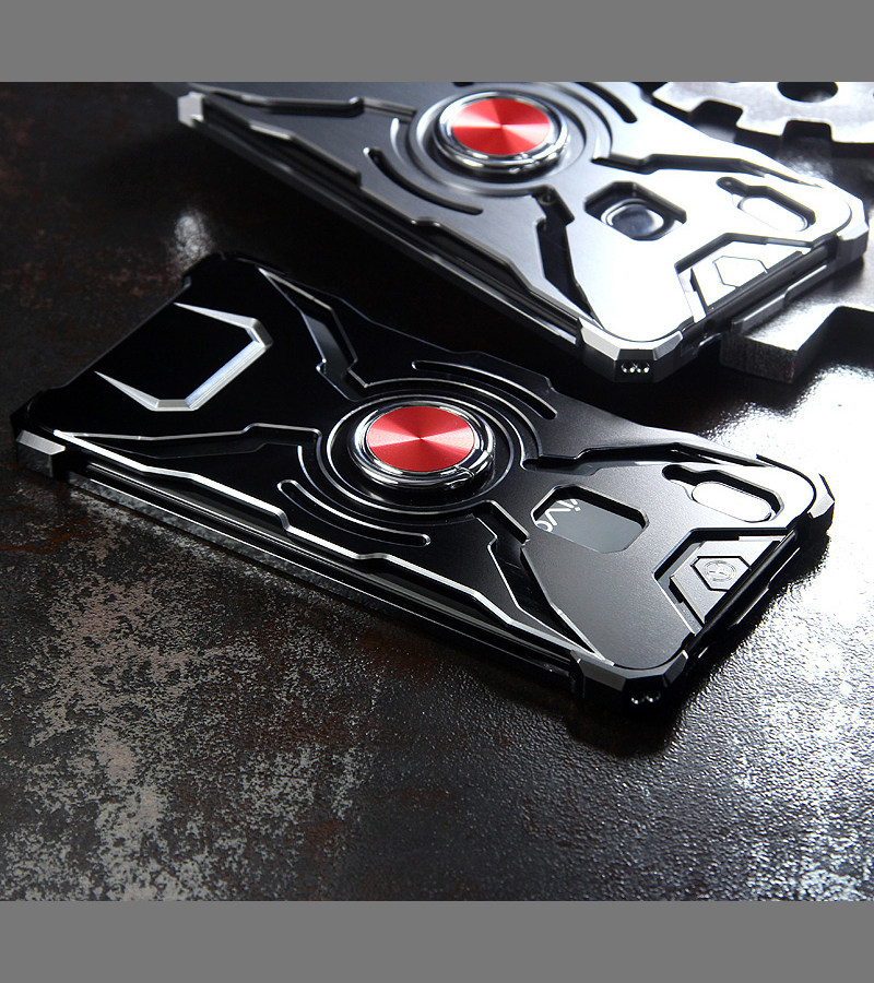 WK Iron Man Military Grade Shockproof Screw-less Metal Case w/ Ring Holder for vivo X21 UD & vivo X21