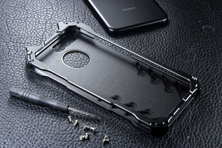 R-Just Batman Shockproof Aluminum Shell Metal Case with Custom Batarang Stent for Huawei nova 2 & Huawei nova 2 Plus