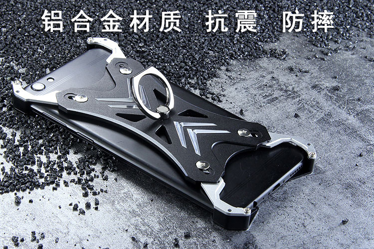 R-Just Blade Master Ring Holder Shockproof Aerospace Aluminum Metal Shell Case Cover for OPPO R9s & OPPO R9s Plus & OPPO F3 Plus