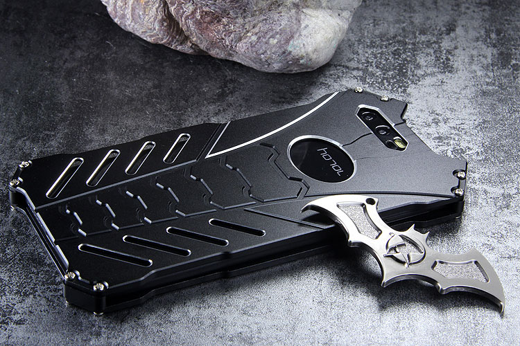 R-Just Batman Shockproof Aluminum Shell Metal Case with Custom Stent for Smartisan Nut Pro