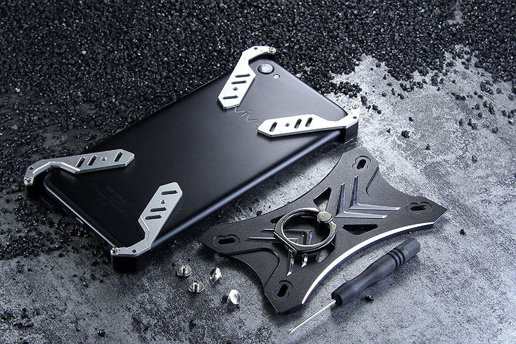 R-Just Blade Master Ring Holder Shockproof Aerospace Aluminum Metal Shell Case Cover for vivo X9s Plus / vivo X9s / vivo X9 Plus / vivo X9 / vivo V5 Plus