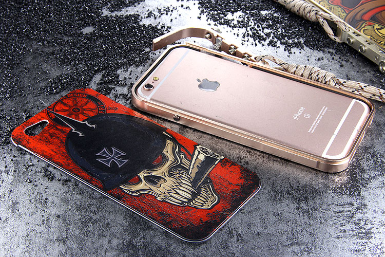 KANENG Mechanical Arm Trigger Aluminum Bumper Metal Frame Cameo PC Back Case Cover for Apple iPhone 6S/6 & iPhone 6S Plus