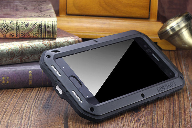 LOVE MEI Powerful Water Resistant Shockproof Dust/Dirt/Snow Proof Aluminum Metal Outdoor Heavy Duty Case Cover for Xiaomi Mi 6