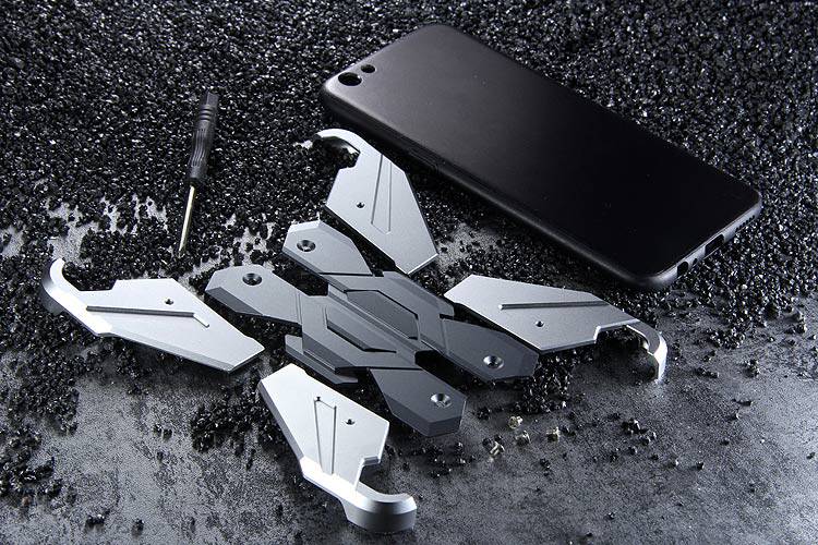 Luphie Neo Armor EVA Wings Shockproof TPU Metal Case Cover for OPPO R9s & OPPO R9s Plus & OPPO F3 Plus
