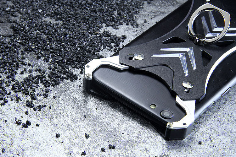R-Just Blade Master Ring Holder Shockproof Aerospace Aluminum Metal Shell Case Cover for OPPO R9s & OPPO R9s Plus & OPPO F3 Plus