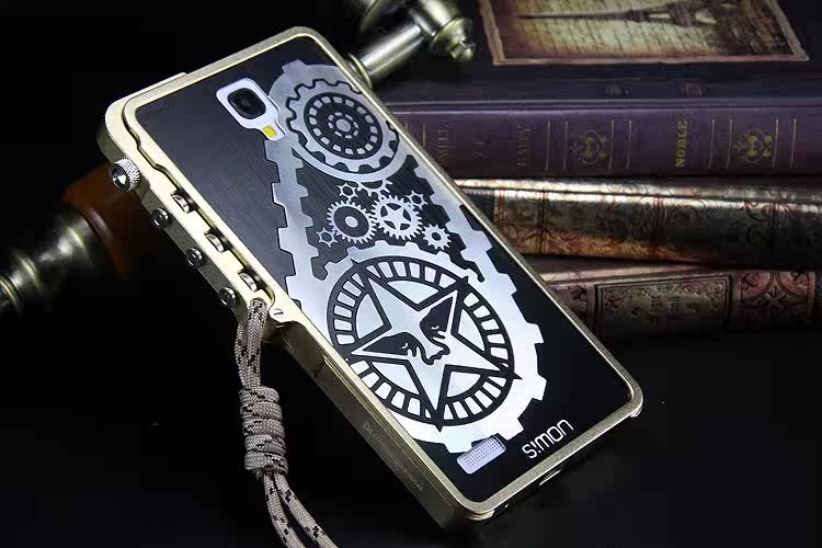 SIMON Mechanical Arm Trigger Aluminum Alloy Metal Bumper Outdoor Case Cover for Xiaomi Redmi Note
