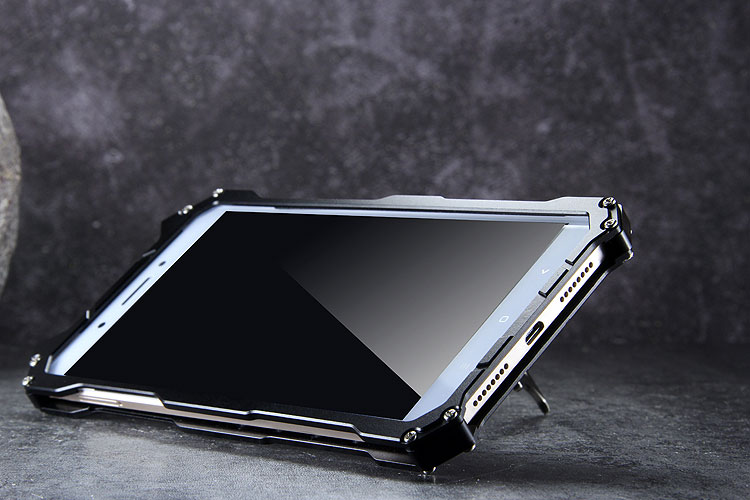 R-Just Batman Shockproof Aluminum Shell Metal Case with Custom Stent for Xiaomi Mi Max 2