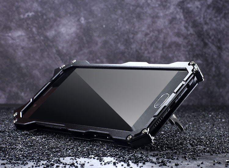 R-Just Batman Shockproof Aluminum Shell Metal Case with Custom Stent for OPPO R11 Plus & OPPO R11