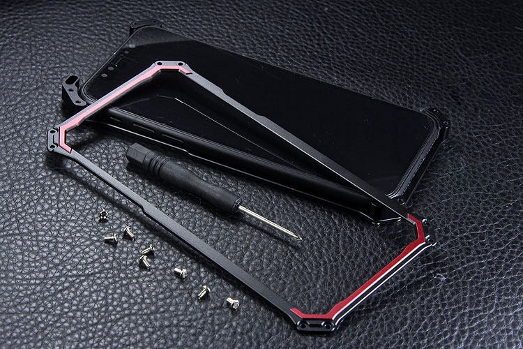 SEISMIK S-ONE Armor Man Shockproof Aluminum Shell Metal Case Cover for Apple iPhone X
