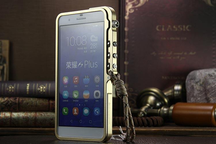 SIMON Mechanical Arm Trigger Aluminum Alloy Metal Bumper Outdoor Case Cover for Huawei Honor 6 Plus
