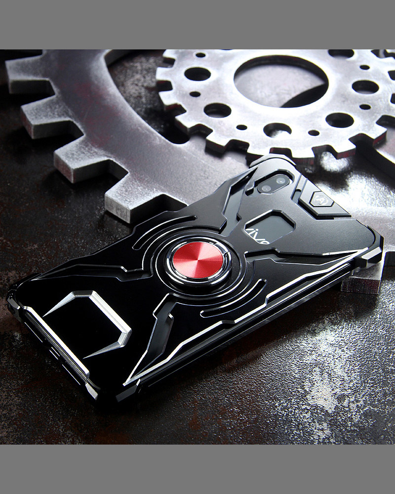 WK Iron Man Military Grade Shockproof Screw-less Metal Case w/ Ring Holder for vivo X21 UD & vivo X21