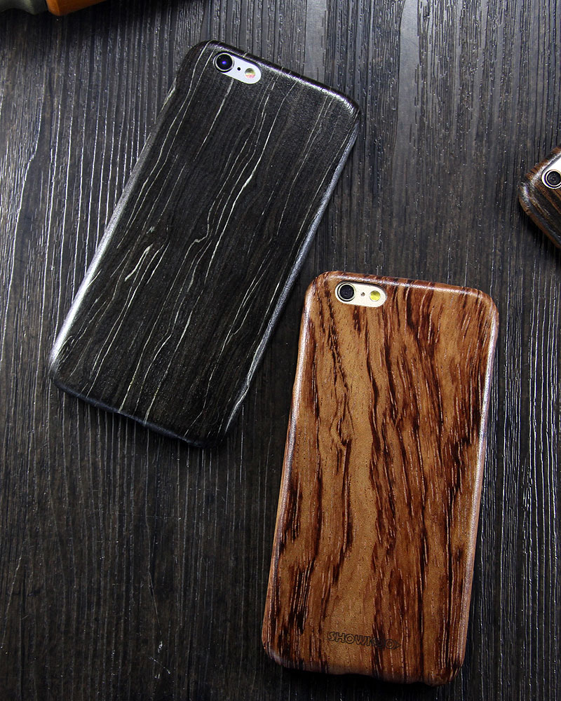 SHOWKOO Kevlar Natural Wood Ultra Slim Case Cover for Apple iPhone 6S Plus/6 Plus & iPhone 6S/6