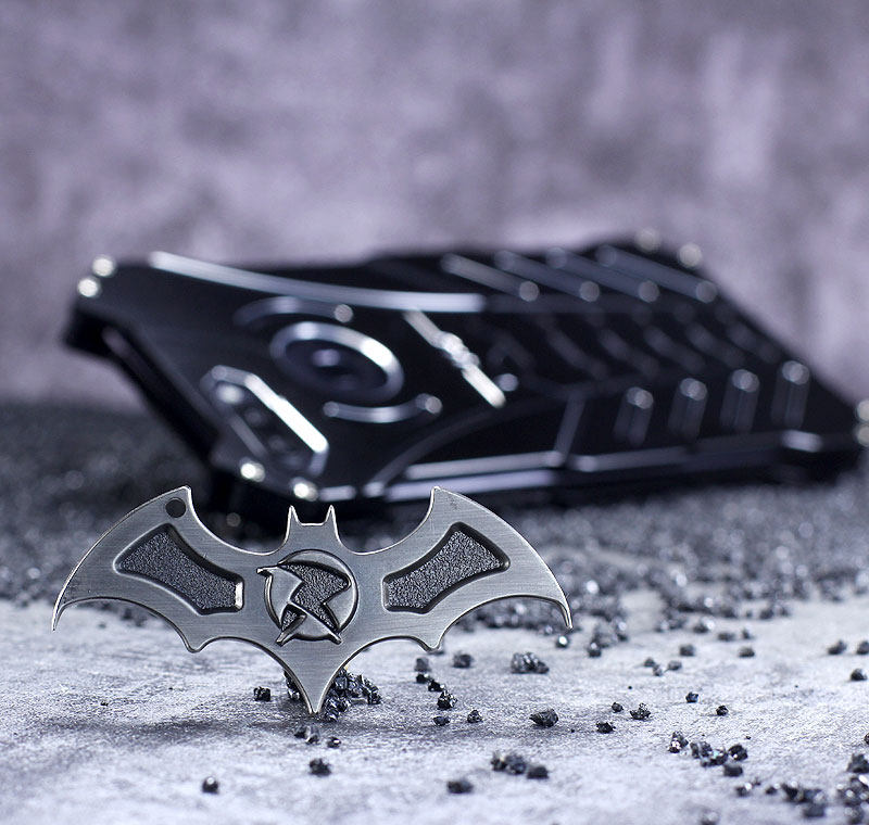 R-Just Batman Shockproof Aluminum Shell Metal Case with Custom Stent for OPPO R11s Plus & OPPO R11s