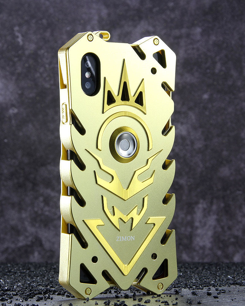 SIMON New THOR II Magnetic Bracket Aviation Aluminum Alloy Shockproof Armor Metal Case Cover for Apple iPhone X