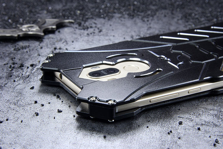 R-Just Batman Shockproof Aluminum Shell Metal Case with Custom Stent for Huawei Mate 9