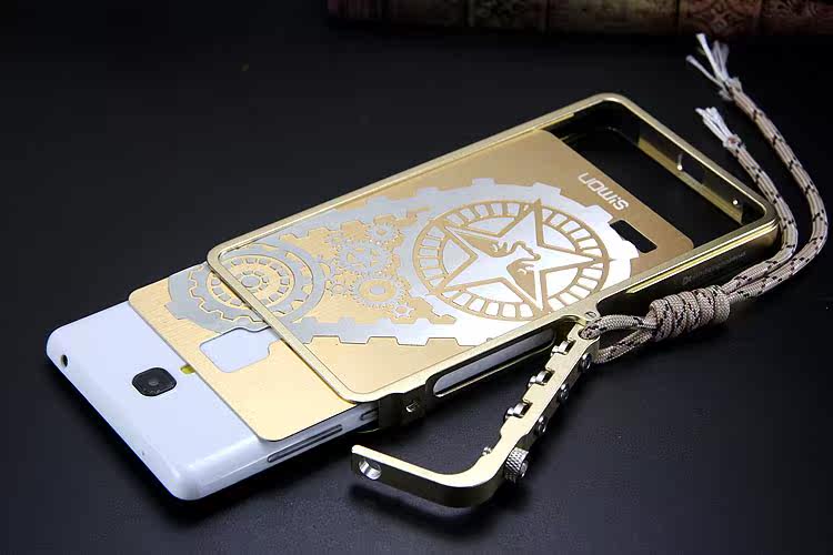 SIMON Mechanical Arm Trigger Aluminum Alloy Metal Bumper Outdoor Case Cover for Xiaomi Redmi Note