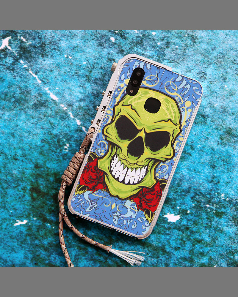 KANENG Mechanical Arm Trigger Aluminum Bumper Metal Frame 3D Cameo Back Cover Case for vivo X21 & vivo X21 UD