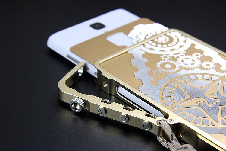 SIMON Mechanical Arm Trigger Aluminum Alloy Metal Bumper Outdoor Case Cover for Xiaomi Redmi Note