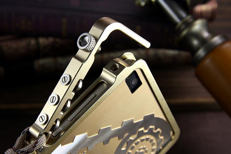 SIMON Mechanical Arm Trigger Aluminum Alloy Metal Bumper Outdoor Case Cover for Huawei P8