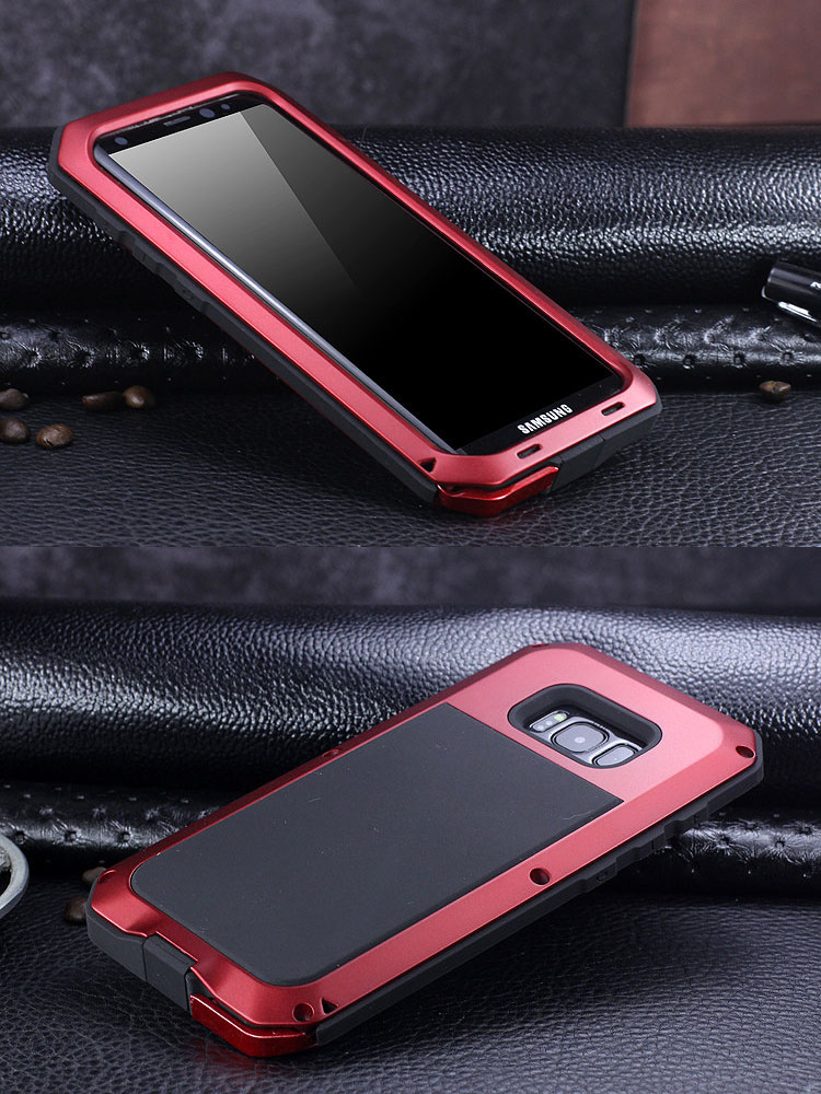 R-Just Extreme Premium Protection System Aluminum Heavy Duty Metal Case for Samsung Galaxy S8 Plus & Galaxy S8