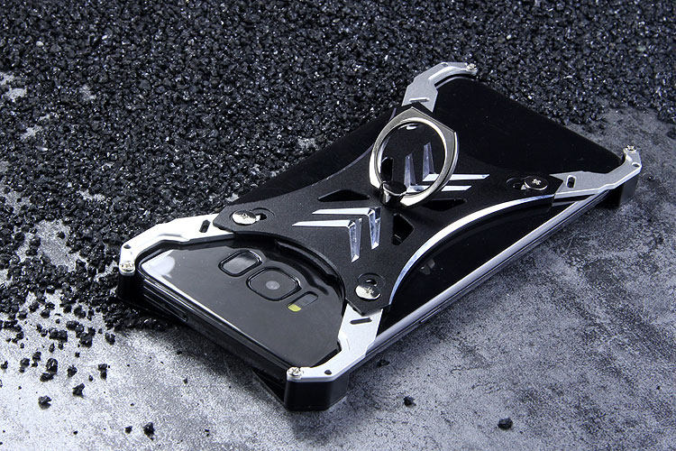 R-Just Blade Master Ring Holder Shockproof Aerospace Aluminum Metal Shell Case Cover for Samsung Galaxy S8 Plus & Galaxy S8