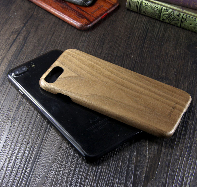 SHOWKOO Kevlar Natural Wood Ultra Slim Case Cover for Apple iPhone 8 Plus & iPhone 8 & iPhone 7 Plus & iPhone 7
