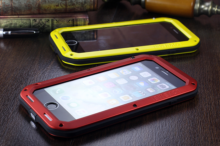 LOVE MEI Powerful Water Resistant Shockproof Dust/Dirt/Snow Proof Aluminum Metal Outdoor Gorilla Glass Heavy Duty Case Cover for Apple iPhone 7 Plus & iPhone 7