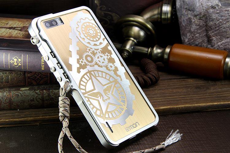 SIMON Mechanical Arm Trigger Aluminum Alloy Metal Bumper Outdoor Case Cover for Huawei Honor 6 Plus