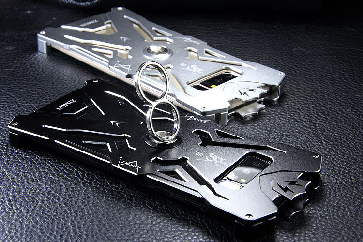 SIMON THOR Magnetic Bracket Aviation Aluminum Alloy Shockproof Armor Metal Case Cover for Samsung Galaxy Note 8