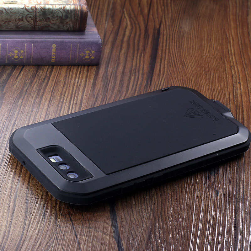 LOVE MEI Powerful Water Resistant Shockproof Dust/Dirt/Snow Proof Aluminum Metal Outdoor Heavy Duty Case Cover for Huawei P10 & Huawei P10 Plus