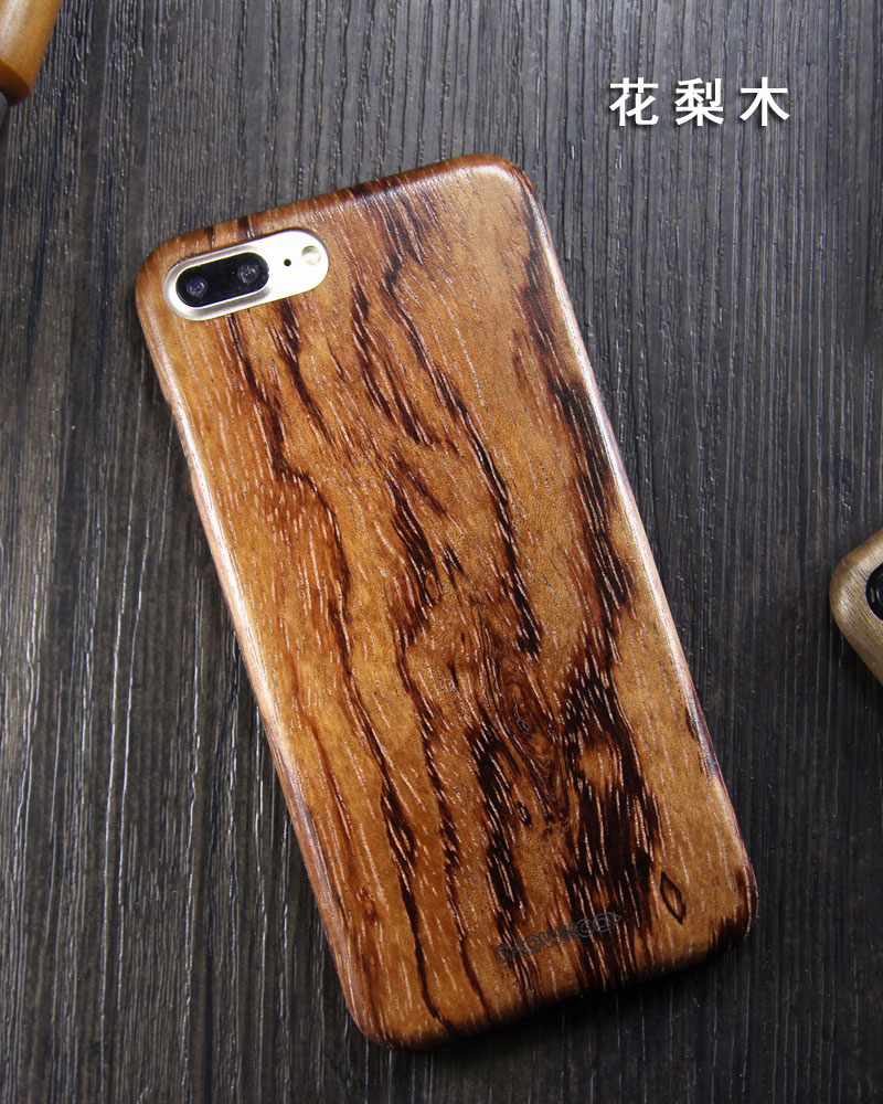 SHOWKOO Kevlar Natural Wood Ultra Slim Case Cover for Apple iPhone 8 Plus & iPhone 8 & iPhone 7 Plus & iPhone 7