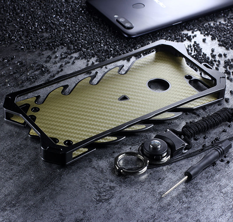 SIMON New THOR II Aviation Aluminum Alloy Shockproof Armor Metal Case Cover for OPPO R11s Plus