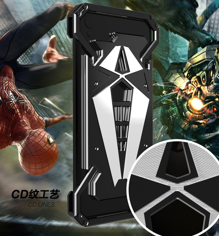 S.CENG Spider-Man Shockproof Aerospace Aluminum Metal Shell Case Cover for OPPO R9 & OPPO R9 Plus