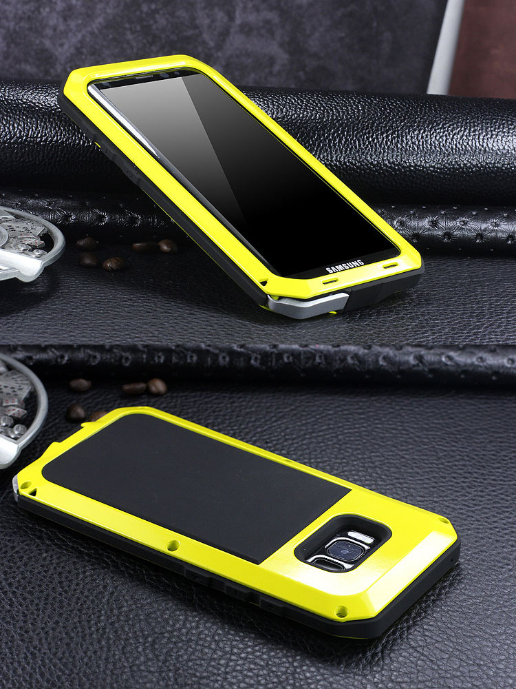 R-Just Extreme Premium Protection System Aluminum Heavy Duty Metal Case for Samsung Galaxy S8 Plus & Galaxy S8