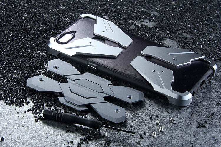 Luphie Neo Armor EVA Wings Shockproof TPU Metal Case Cover for OPPO R11s & OPPO R11s Plus