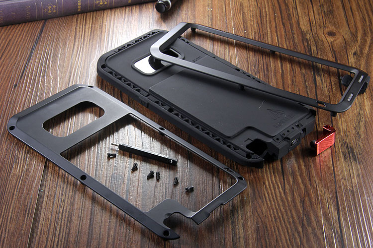 LOVE MEI Powerful Water Resistant Shockproof Aluminum Metal Heavy Duty Case Cover for Samsung Galaxy Note 8